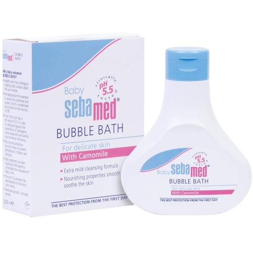 Sebamed Baby Bubble Bath for Delicate Skin with Camomile 200ml Αφρόλουτρο για την Ευαίσθητη Βρεφική Επιδερμίδα για Χρήση από την Πρώτη Μέρα